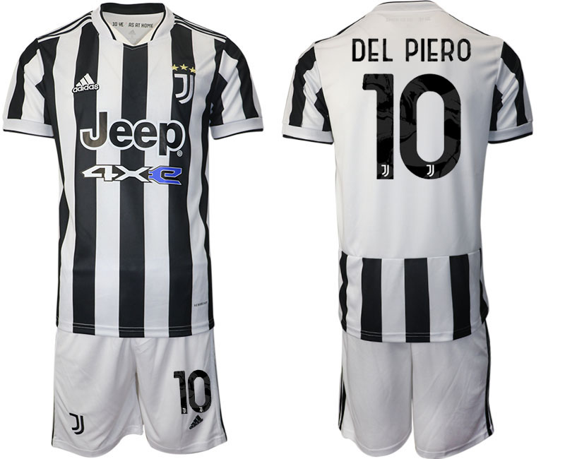 Men 2021-2022 Club Juventus home white #10 Adidas Soccer Jersey->juventus jersey->Soccer Club Jersey